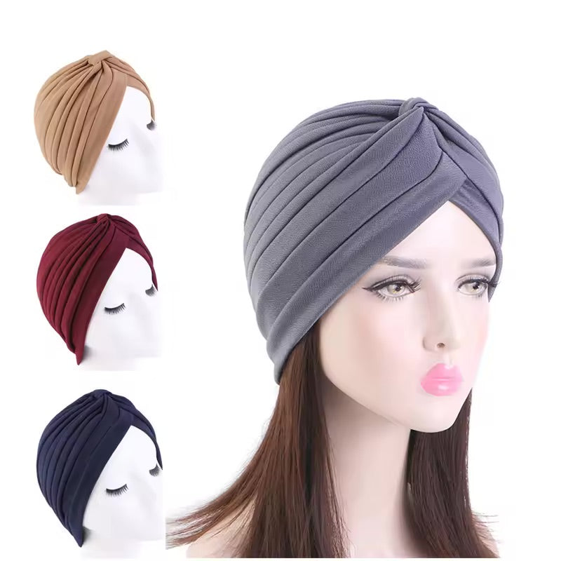 Pleated Twist Turban